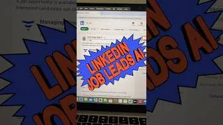 Thumbnail: Find jobs easier with LinkedIn job leads AI #jobs #career #ai