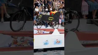 Thumbnail: Batman & Robin Drive the Batmobile Into the Harbor! 😂 #batman