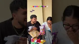Thumbnail: 😂 colour gift challenge  #mrmrsnarula #funny #blinkit #narulateam ✨￼