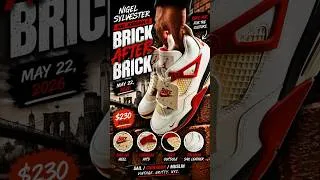 Thumbnail: BETTER THAN THE FIRST PAIR? AIR JORDAN 4 x NIGEL SYLVESTER “BRICK AFTER BRICK” 🧱