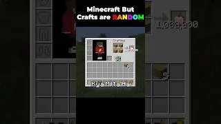 Thumbnail: Minecraft, But Crafting Recipes Are Randomized..!