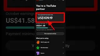 Thumbnail: My First YouTube payment || YouTube se fast payment a Gaya #first #payment #youtube #shorts #smtech