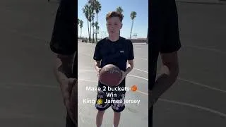 Thumbnail: Let see if he can win this Lebron James Lakers jersey 🔥🏀 #basketball #nba #challenge #venicebeach
