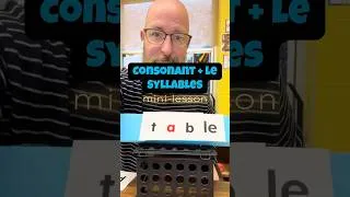 Thumbnail: Consonant+le Syllables | mini-lesson | Mr. Wolfe’s Classroom