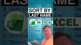 Thumbnail: Excel How to Sort by Last Name in Excel