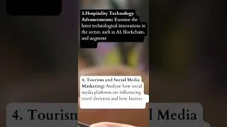 Thumbnail: Top 10 Tourism and Hospitality Management Topics for Assignment in 2023 | MSA Homework Help