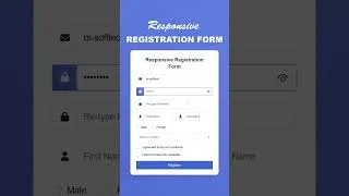 Thumbnail: How to Create Responsive Registration Form in HTML & CSS | Responsive Registration Form #form