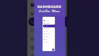 Thumbnail: Responsive Modern Sidebar Menu in HTML CSS & JavaScript | Dark/Light Mode #shorts #sidebar #menu