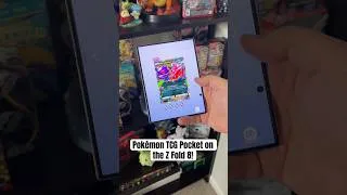 Thumbnail: Pokémon TCG Pocket on the Z Fold 8! #shorts #zfold8