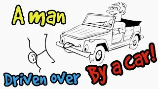 Thumbnail: A man driven over by a car 😱😨😰 (DO NOT TRY THIS AT HOME!)