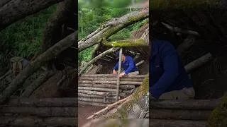 Thumbnail: How to build a secret shelter to avoid wild animals #bushcraft #survival #offgirdliving