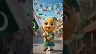 Thumbnail: 🇵🇰 Happy Independence Day Pakistan! | Cute Mango Cartoon | 14 August for Kids