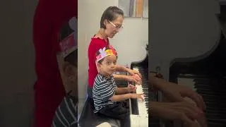 Thumbnail: 🎹 Smiles and Music! The Sea (C Song) Piano Duet with Solfege 🎼 #TheSeaCSong #PianoDuet #DoReMi