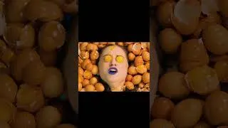 Thumbnail: a girl swimming in an egg pool