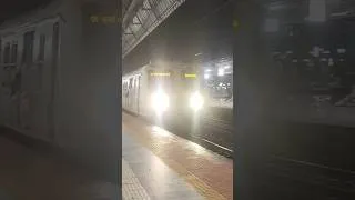 Thumbnail: Mumbai night local train video #shorts #night #trainvideo