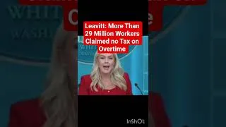 Thumbnail: Leavitt: More Than 29 Million Workers Claimed no Tax on Overtime #breakingnews #trump #usa #trending