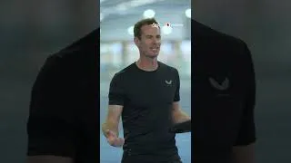 Thumbnail: Andy Murray returning a 100mph serve with a bin lid! 😂🗑️