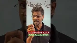 Thumbnail: What Happens to Current in R, L & C? ⚡ | AC Circuit | Class 12 Physics #shorts #murugamp #tamil