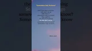 Thumbnail: Somewhere Only We Know(Chorus ) lyrics - Keane  (Cover by Rhianne)