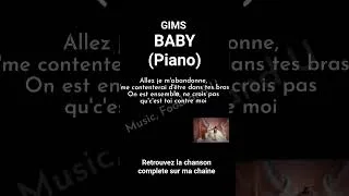 Thumbnail: GIMS - BABY (Paroles/lyrics)Piano Remix
