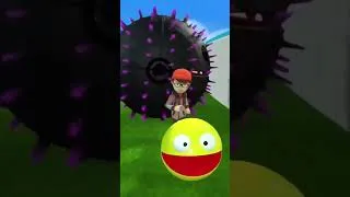 Thumbnail: A toothy robot is chasing Pacman and the boy