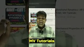Thumbnail: MHT-CET 2025 PHYSICS by Mithilesh Sir MV Tutorials #mhtcet2025 #mhtcetmcq #mhtcetphysics #mhtcetmcq