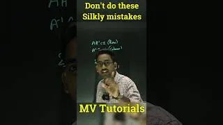 Thumbnail: Aise Silly mistakes exam me mat karna. Class 12 Maths HSC #class12mathsmvtutorials #shorts
