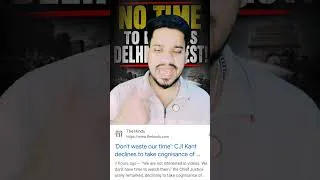 Thumbnail: **"NO TIME FOR STUDENTS?" CJI's Remark Sparks Massive Debate! #cji