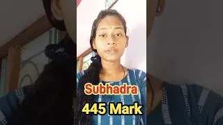 Thumbnail: Subhadra Rout, 445 Mark in chse Exam. +2 Odisha topp,ers #hksir #chseresult #shorts #topper