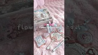 Thumbnail: flower knows makeup haul 🎀 #shorts #wonyoungism #haul #flowerknows #makeup #unboxing #aesthetic