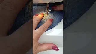 Thumbnail: Don’t throw away jeans with a hole   watch this #sewing #sewingtips #sewinghacks