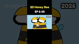 Thumbnail: 2D Honeybee mukbang 2000 vs 2026 vs 2050 #mygametoon