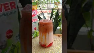Thumbnail: Refreshing iced strawberry latte #shorts