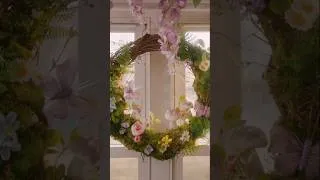Thumbnail: fairy garden wreath 🌸 full tutorial in the linked video!