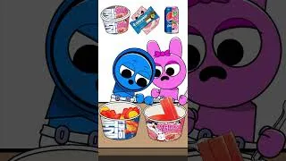 Thumbnail: Incredibox Sprunki -  Baby Random Challenge MUKBANG #animation #mukbang