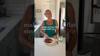 Thumbnail: air fryer skirt steak 🥩 #recipe #mealprep  #keto