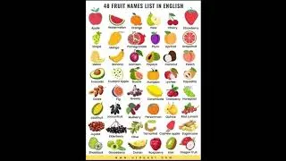 Thumbnail: fruits name in english for kids with pics || #shorts || speaking english for kids