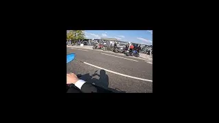 Thumbnail: Scooter rider challenges racing motorbike riders #shorts