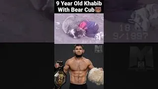 Thumbnail: 9-Year-Old Khabib Wrestled a Bear Cub... Then Went 29-0 🐻🔥 #Khabib #KhabibNurmagomedov #UFC #MMA #yt
