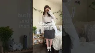 Thumbnail: styling pieces i don’t wear often: gray midi skirt ⋆⭒ #outfit #ootd #jfashion #koreanfashion #ghibli