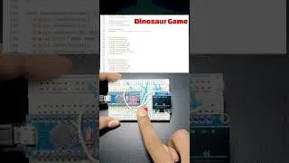 Thumbnail: Arduino Dinosaur Game on OLED Display 🦖 | DIY Electronics Project #shorts