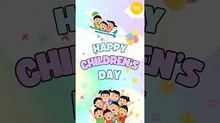 Thumbnail: Happy Children's Day 😍 #childrensday   #kidslearning #toddlers #children #ytshorts #twinklestories
