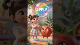 Thumbnail: Learn Fruits for Kids 🍎🍌🍇 | Apple, Banana, Mango & Grapes #shorts