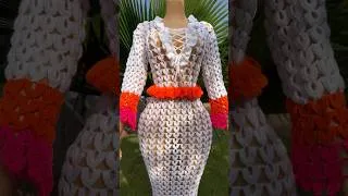 Thumbnail: Been working on this beautiful piece whole week #trendyfashion #crochetdesign