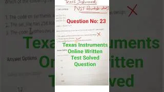 Thumbnail: Texas Instruments Online Written Test Question# 23|RTL Synthesis of 256-bit MUX|VLSI Interview Topic
