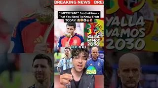 Thumbnail: *IMPORTANT* Football News From Today! 😱🤯⚽️🏟️🚨
