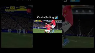Thumbnail: Cunha Surfing 🏄 #efootball #manutd #shorts #funny #meme