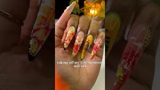 Thumbnail: gonna miss summer nails~!🥹🌺