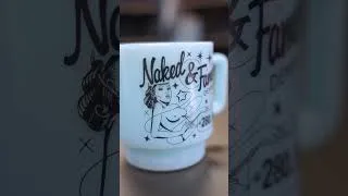 Thumbnail: New Sakura Milk Glass Mug - Made In Japan Stackable Mugs - SS26 Naked & Famous Denim