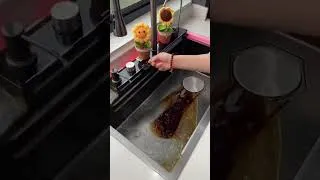 Thumbnail: Future Kitchen Sink with Waterfall & Cup Rinser 🤯 #kitchengadgets #shorts